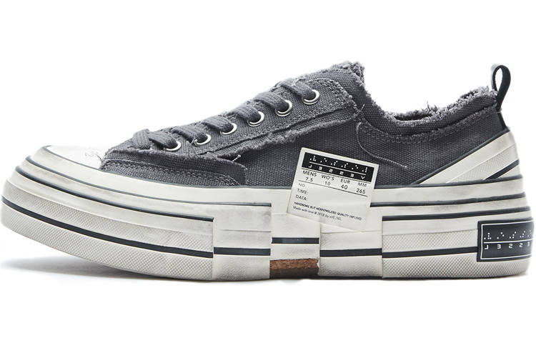 XVESSEL VESSEL Low top Canvas Shoes Unisex Gray