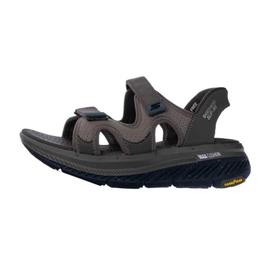 Skechers Max Cushioning Premier 2.0 One Strap Sandals Men's Brown