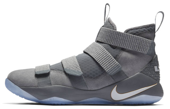 Nike Nike LeBron Zoom Soldier 11 'Cool Grey Pure Platinum Metallic Gold'
