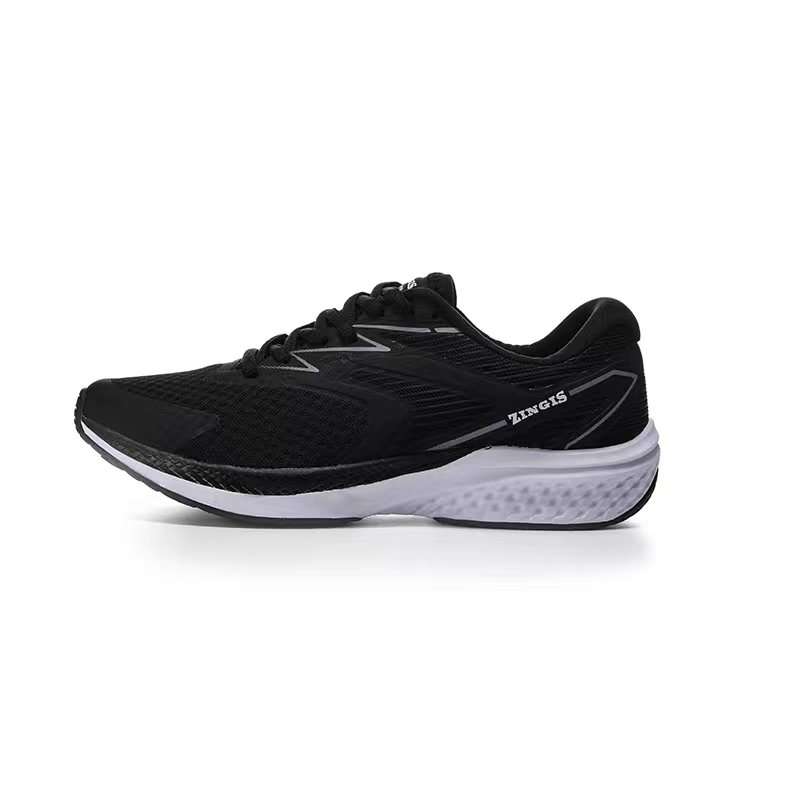 ZINGIS Slip Resistant Abrasion Resistant Slip Resistant Abrasion Resistant Mid top Training Shoes Unisex Black White