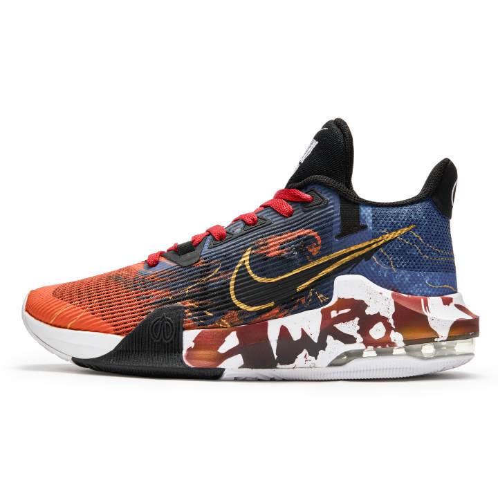 Nike Nike Air Max Impact 3 Da Vinci Custom, Alchemy Earth Slip Resistant Abrasion Resistant Low top Basketball Shoes Men's