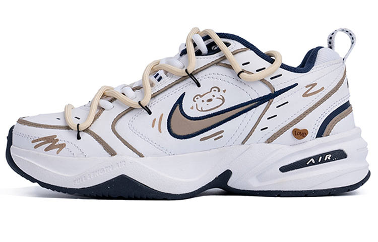 Nike Nike Air Monarch 4 Milk Tea Bear Anime PU Leather Height Increasing Height Increasing Low top Chunky Sneakers Unisex