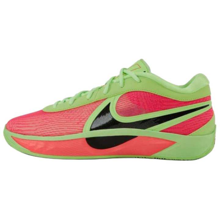 Nike Nike Slip Resistant Abrasion Resistant Low top Basketball Shoes Men's Red Green