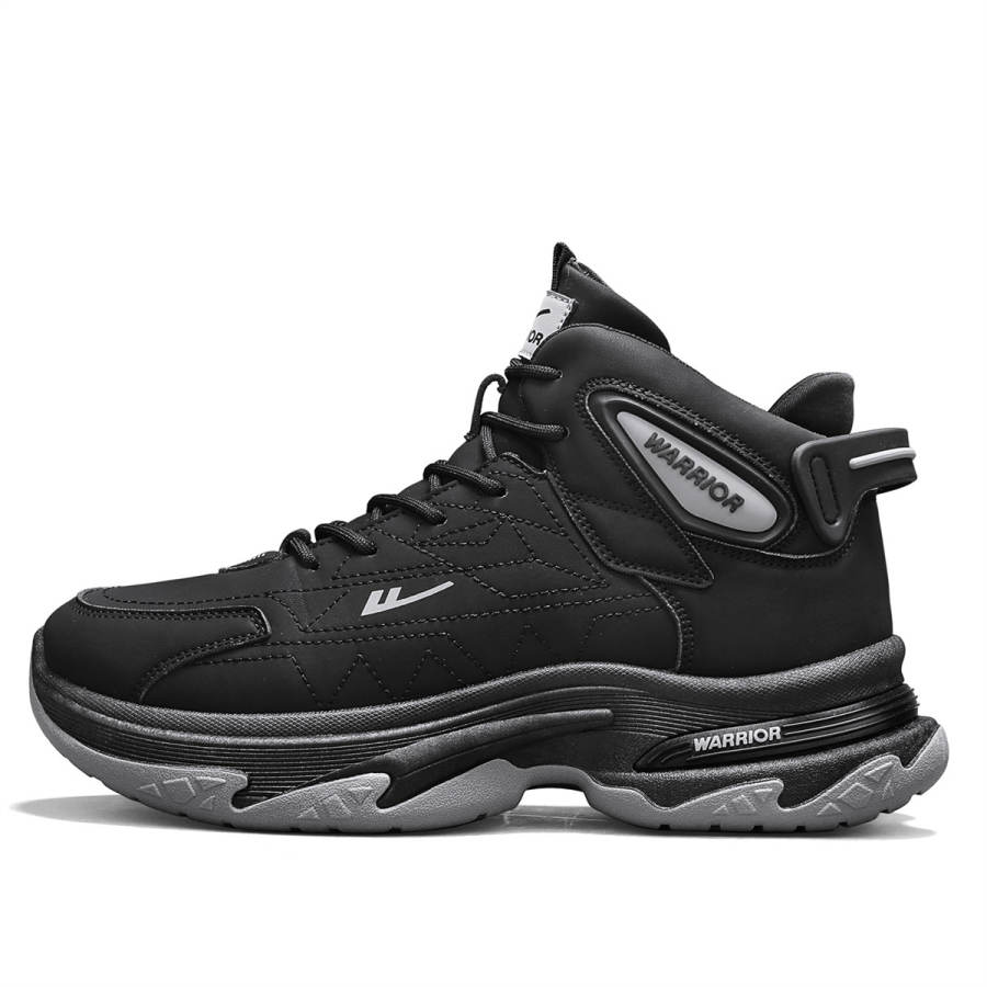 WARRIOR Cushioning Abrasion Resistant Cushioning, Wear Resistant High top Chunky Sneakers Men's