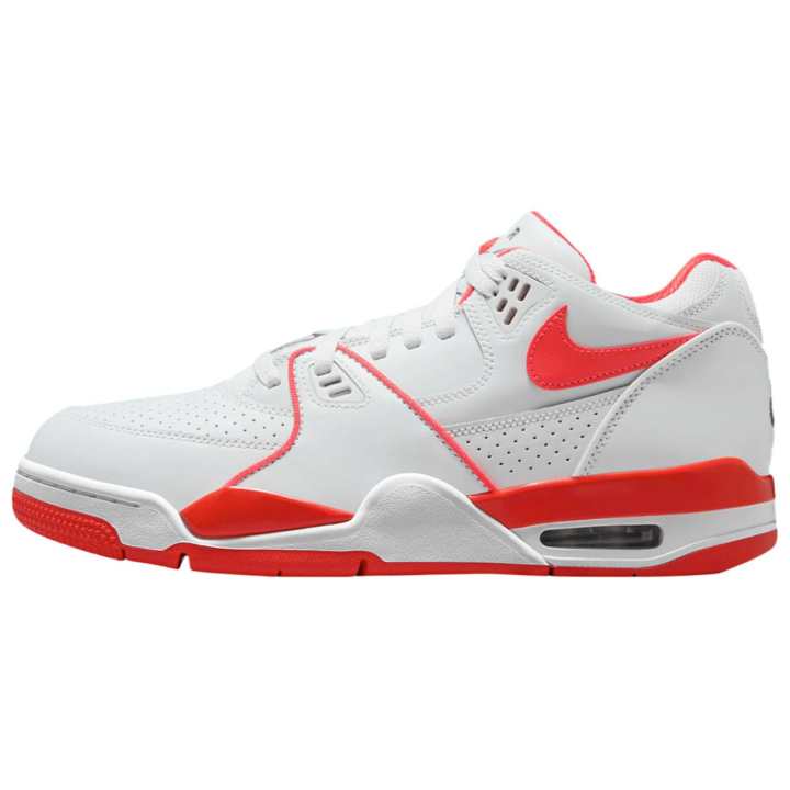 Nike Nike Air Flight 89 Slip Resistant Abrasion Resistant Low top Basketball Shoes Men's White Red