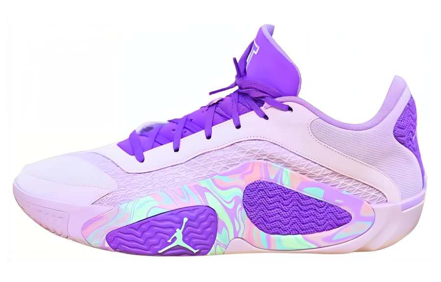 Jordan Jordan Tatum 2 PE Cushioning, Wear Resistant Low top Basketball Shoes Men's Purple