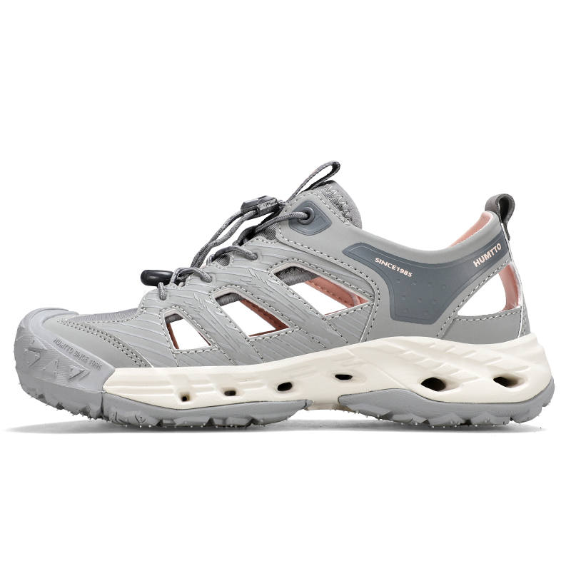 HUMTTO Slip Resistant, Breathable, Lightweight River Trekking Shoes Women's Smoke Gray Dark Gray