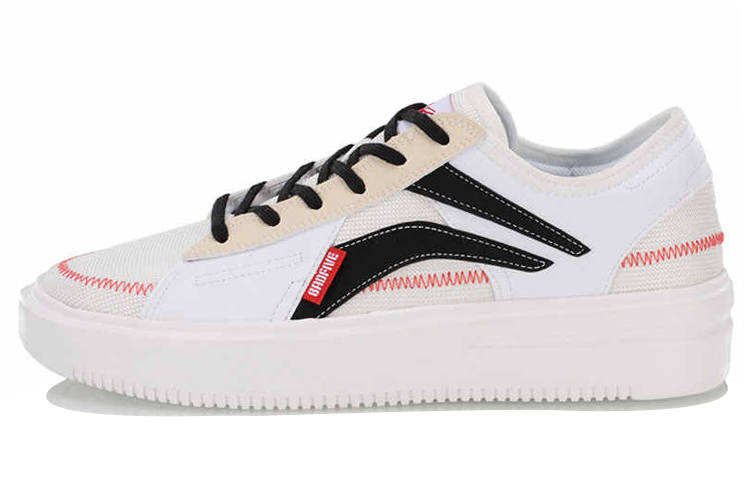 Li-Ning Li Ning Badfive The Rebel Casual Low top Basketball Shoes Women's White Apricot