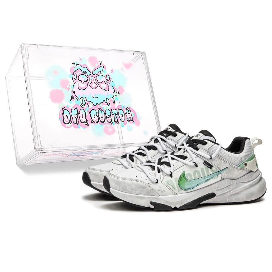 Nike Nike Defy All Day Da Vinci Custom, Box, Glass Leaf Slip Resistant Slip Resistant Low top Training Shoes Unisex