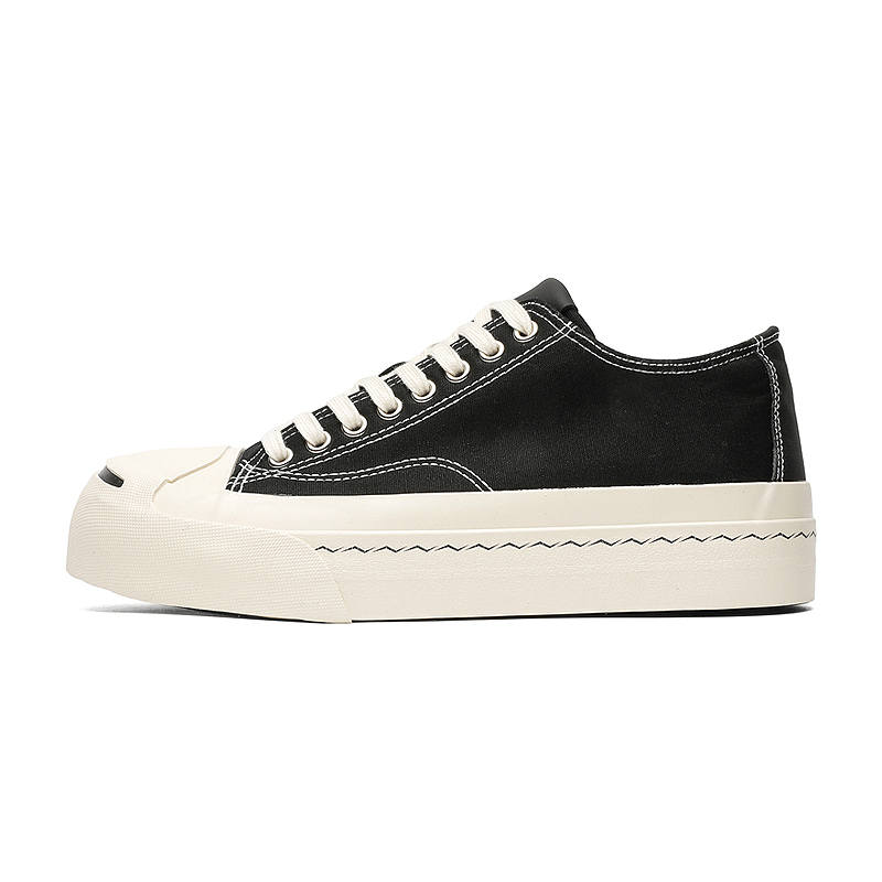 OUBT Open Mouth Smiley Face Breathable And Slip Resistant Breathable And Slip Resistant Low top Canvas Shoes Unisex