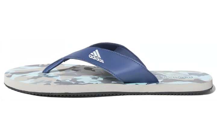 Adidas Adidas Cloudfoam Rubber Sole Slide Slippers Men's Blue