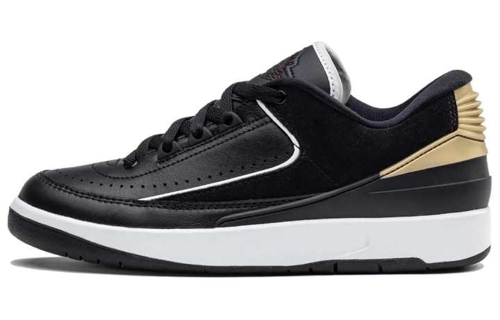Jordan Jordan 2 Retro Low Black Metallic Gold Women's