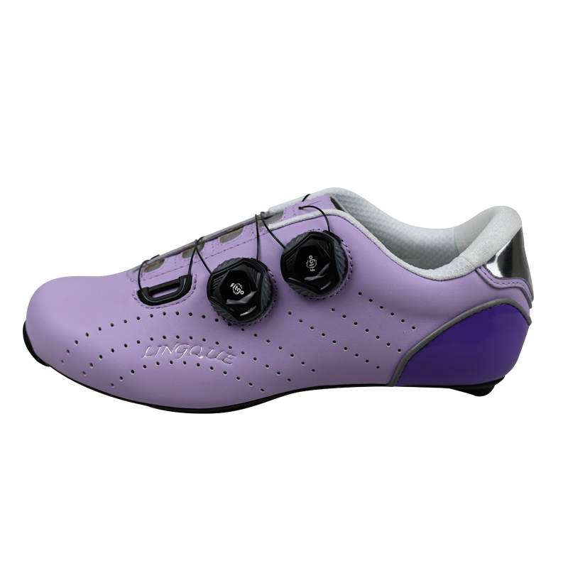 LINGQUE.QIXING Wear resistant And Lightweight Low top Cycling Shoes Men's Purple