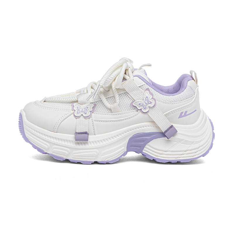 Warrior PU, Mesh Slip Resistant, Abrasion Resistant, Height Increasing Chunky Sneakers Women's