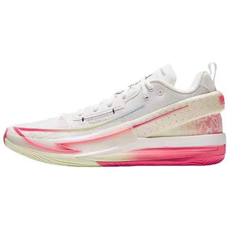 Anta Fengmang 1 Low top Basketball Shoes Men's White Red