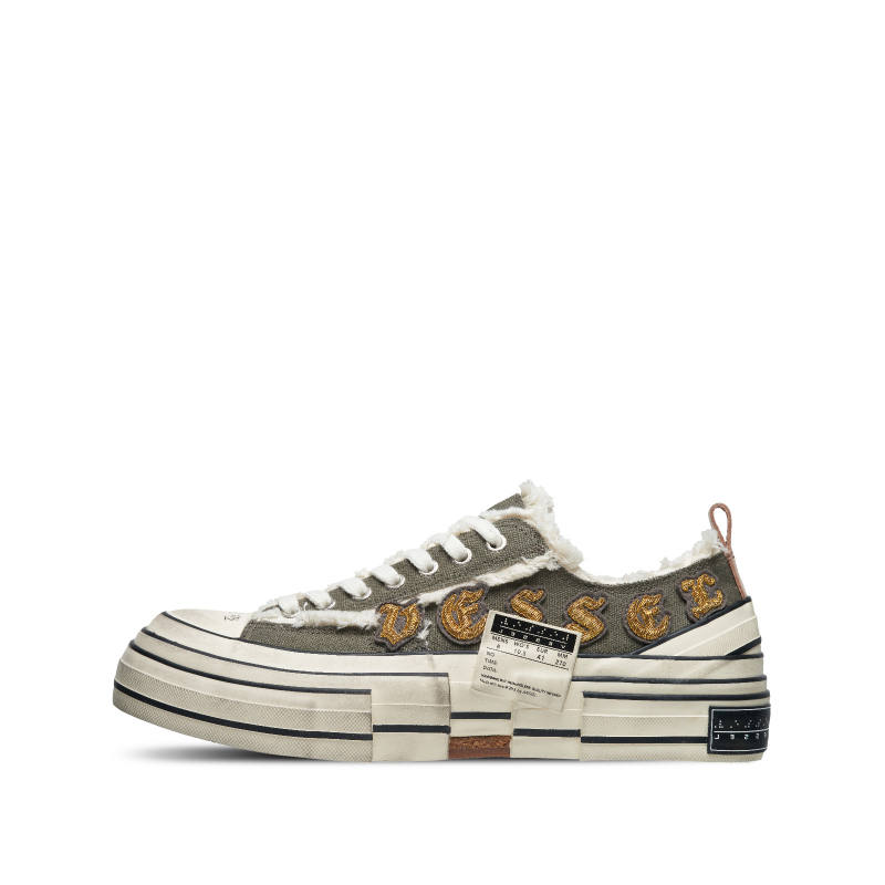 XVESSEL Abrasion Resistant Breathable Low top Canvas Shoes Unisex Green