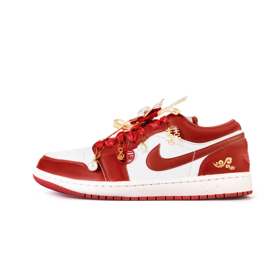 Jordan Jordan Air Jordan 1 Perfect Match Brought To You Leather Slip Resistant Abrasion Resistant Low top