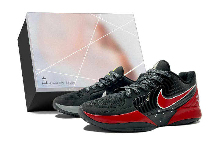 Nike Nike Ja 2 Slip Resistant Abrasion Resistant Slip Resistant Abrasion Resistant Low top Basketball Shoes Men's Black Red