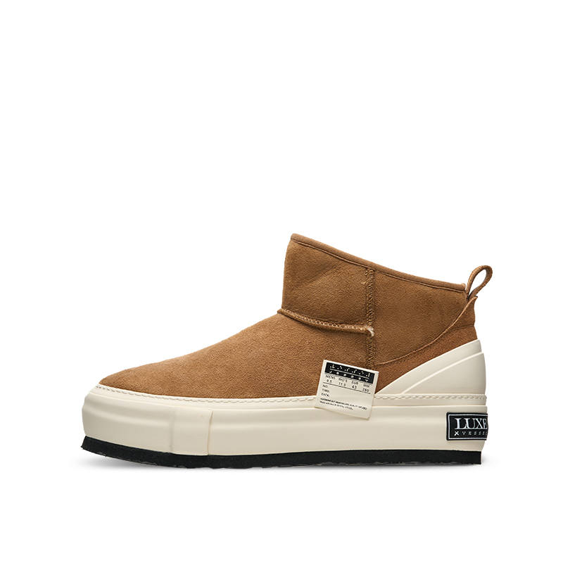 XVESSEL VESSEL Sheepskin, Fall Winter Thermal, Platform, Height Increasing, Shearling Fleece Lined Comfortable Casual Crew