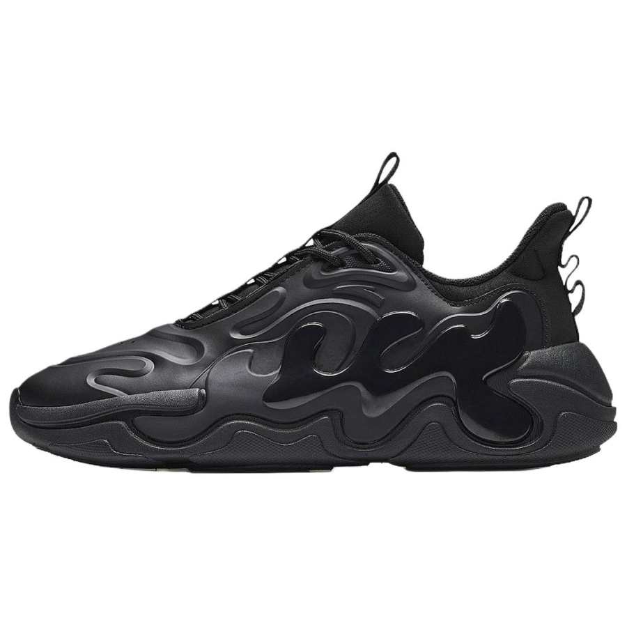 Anta Life Collection Cushioning Abrasion Resistant Lightweight Low top Chunky Sneakers Women's Black
