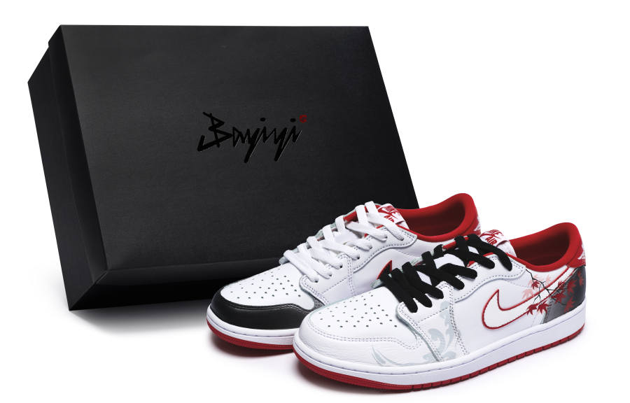 Jordan Jordan Air Jordan 1 Low 811 Manufacturing, Maple Forest Evening, Special Shoe Box Cushioning Slip Resistant Low top