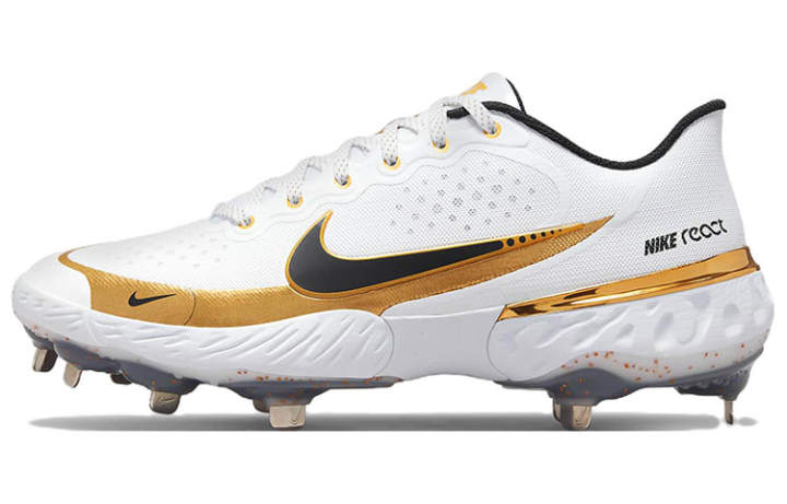 Nike Nike Alpha Huarache Elite 3 Low 'White Metallic Gold'
