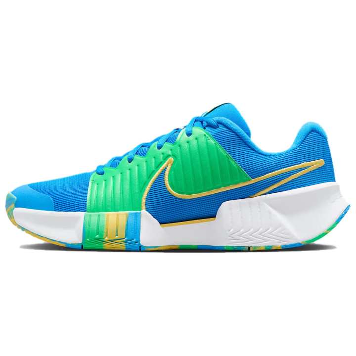 Nike Nike Zoom Challenge Abrasion Resistant Breathable Support Low top Tennis Shoes Men's Blue Green