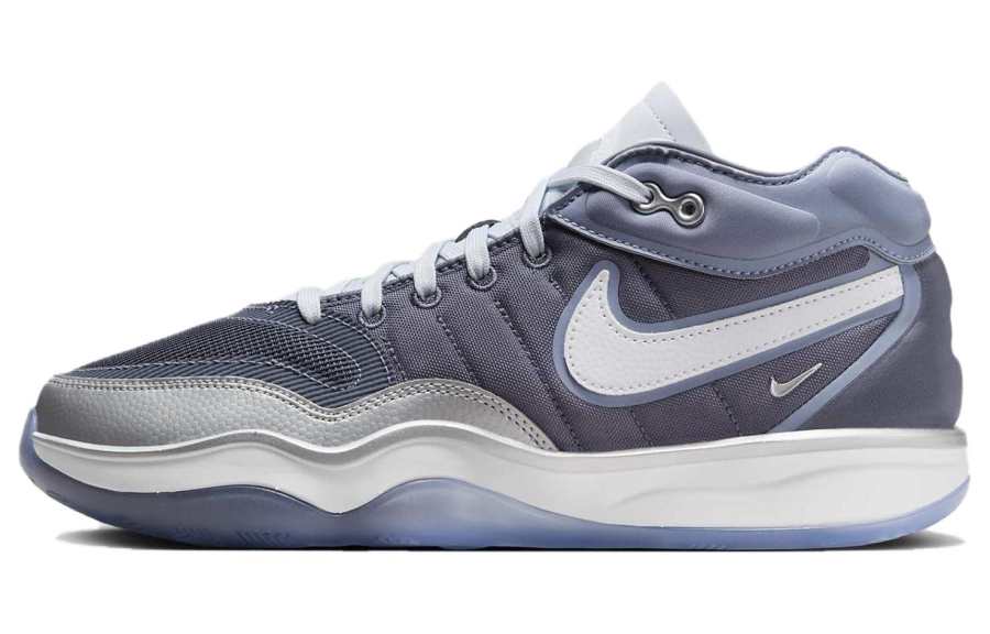 Nike Nike Air Zoom GT Hustle 2 Slip Resistant Slip Resistant Low top Basketball Shoes Women's Purple Gray White