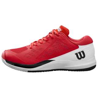 Wilson Rush Pro Ace Cushioning Abrasion Resistant Cushioning, Wear Resistant Low top Tennis Shoes Men's Red White