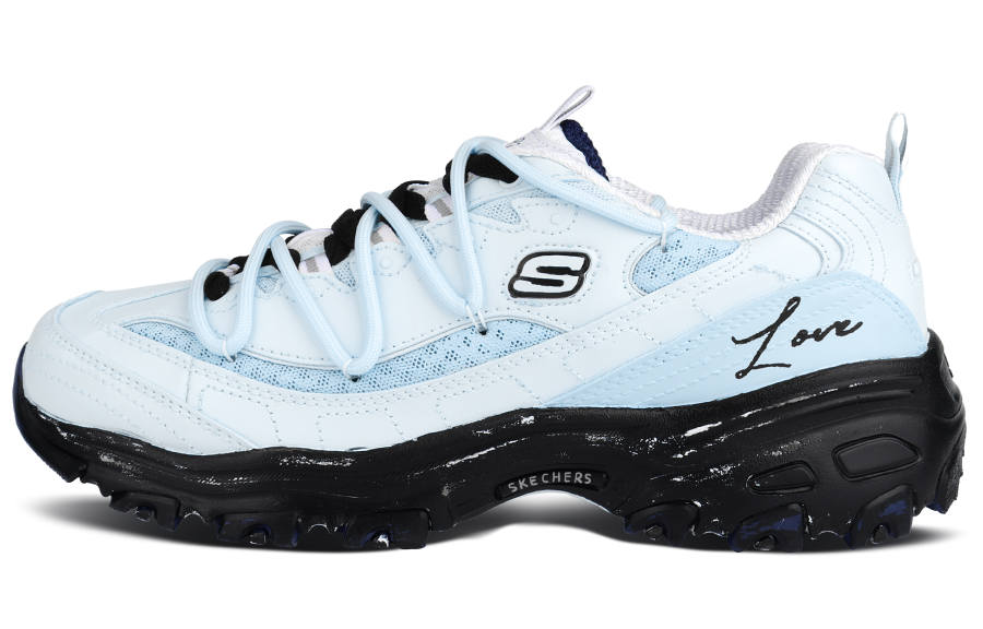 Skechers D'Lites 1.0 Early Sleep, Aegean Sea Blue Low top Chunky Sneakers Women's Light Blue