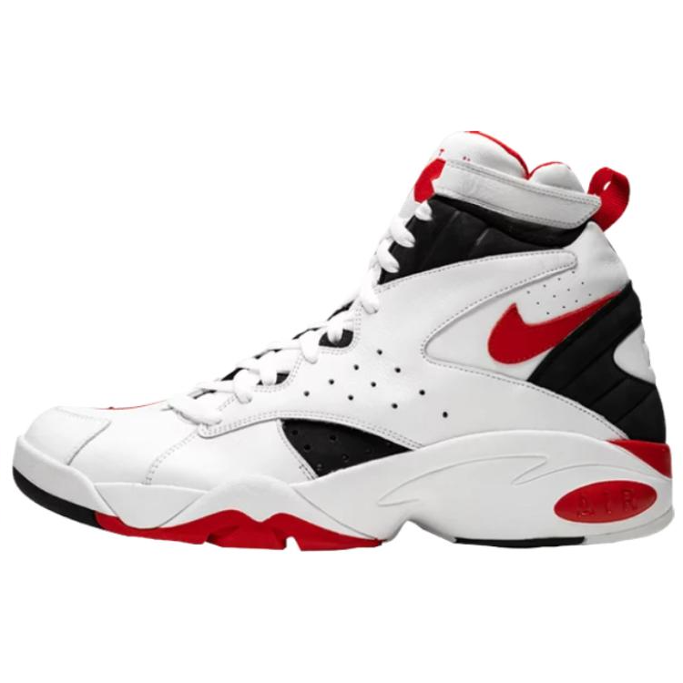 Nike Nike x KITH Air Maestro 2 Slip Resistant Abrasion Resistant High top Vintage Basketball Shoes Unisex White Red