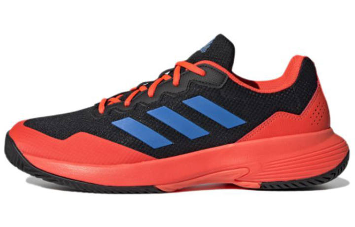 Adidas Adidas GameCourt Tennis Shoes Men's Low Top Black/Red/Blue