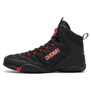 SAIKELONG Professional Boxing Shoes Men's Breathable, Lightweight, Slip Resistant High top Training Shoes Men's