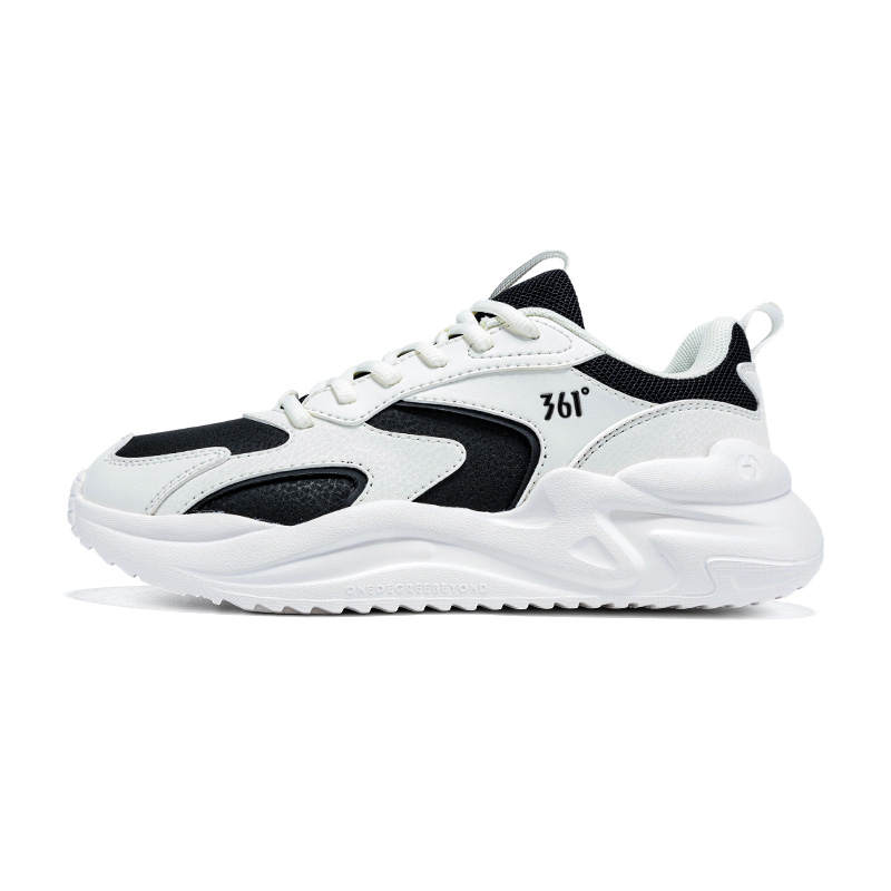 361° Chunky Sneakers Women's Feather White Obsidian Black