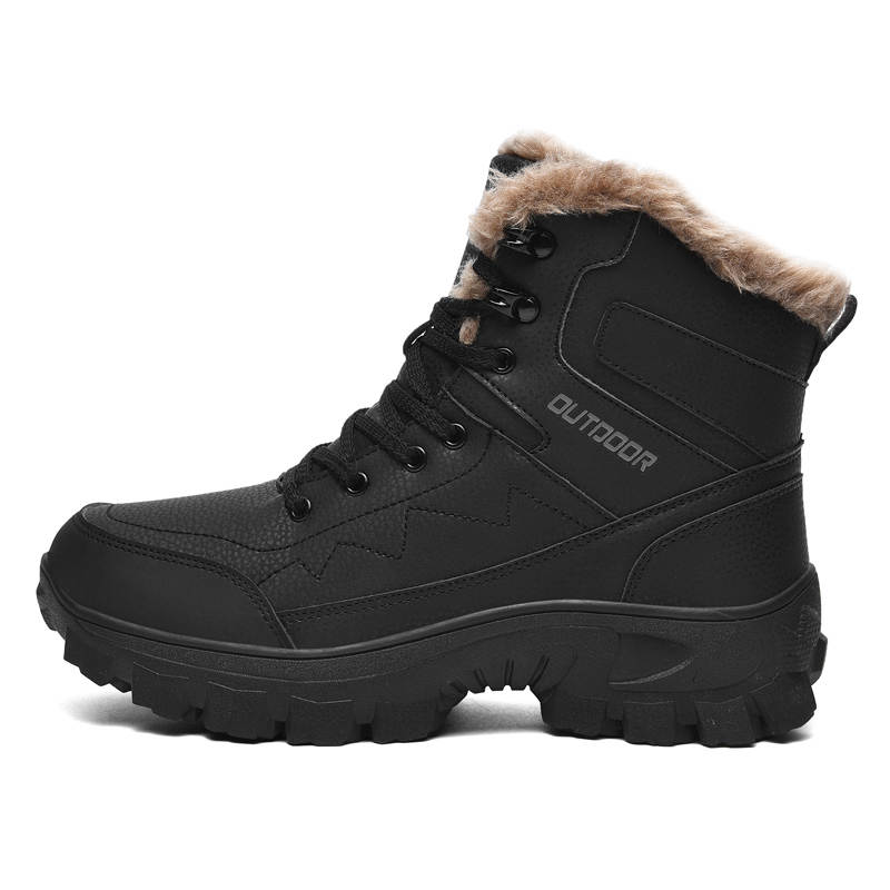 Swinsger Cow Split Leather Thermal Slip Resistant Thermal Slip Resistant Short Snow Boots Men's