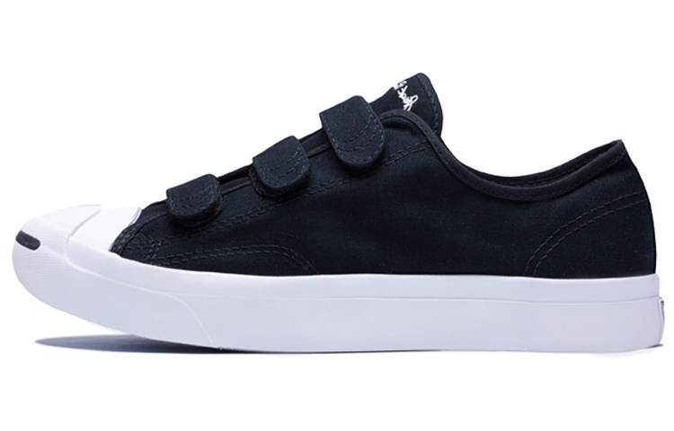 Converse Converse Jack Purcell 3V Hook and loop Lightweight Low top Canvas Shoes Unisex Black White