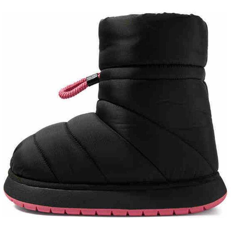 POSEE Thermal Abrasion Resistant Thermal Abrasion Resistant Crew Snow Boots Women's Black