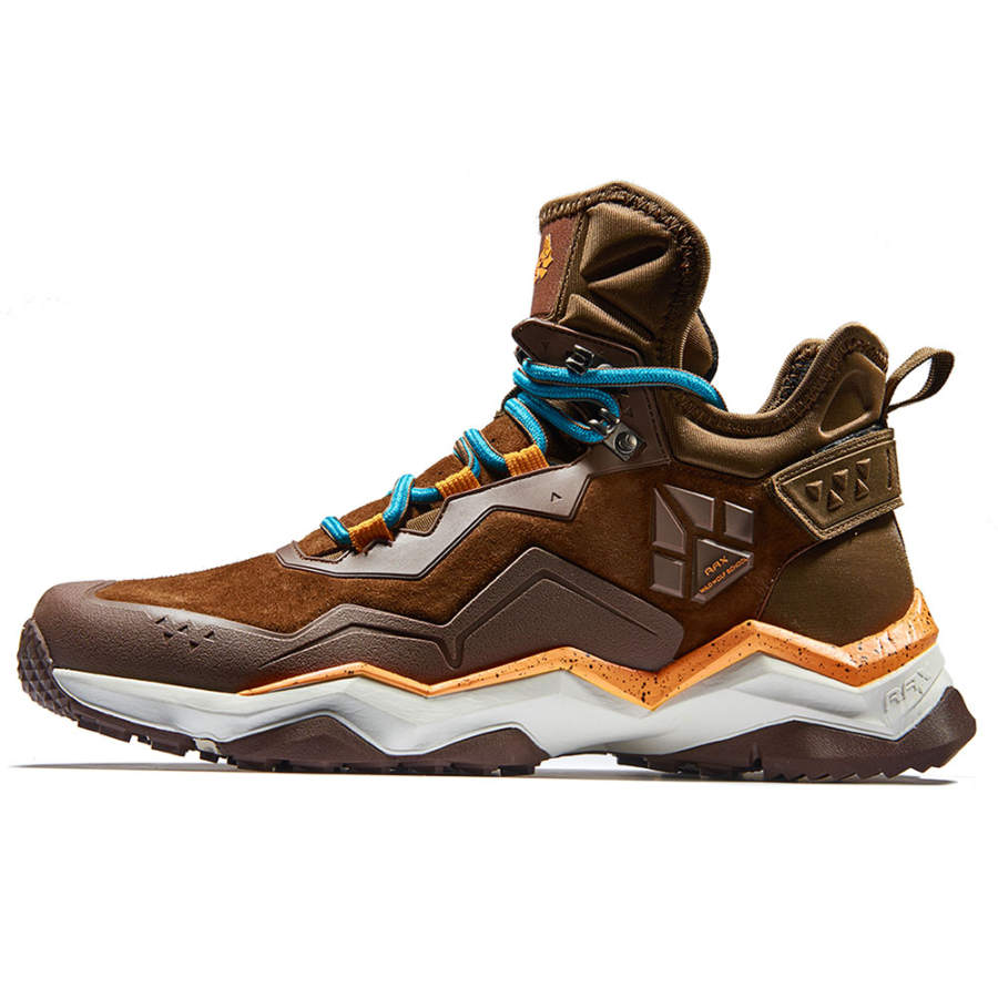 RAX Slip Resistant, Abrasion Resistant, Lightweight High top Outdoor Shoes Men's Brown