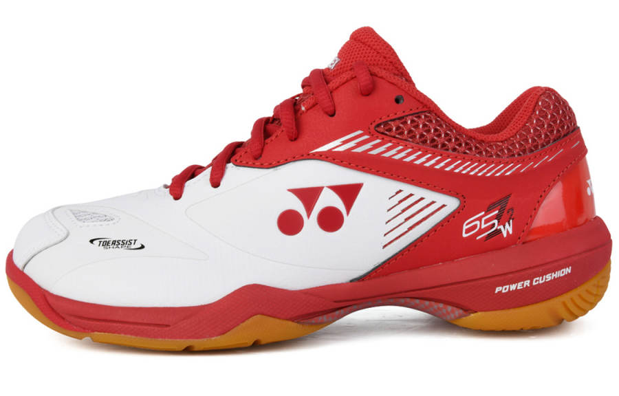 YONEX Badminton Shoes Unisex Low Top White/Red
