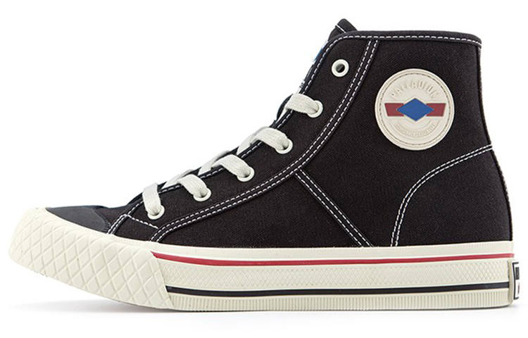 Palladium Palla Louvel Slip Resistant, Abrasion Resistant, Breathable High Top Canvas Shoes Unisex Black