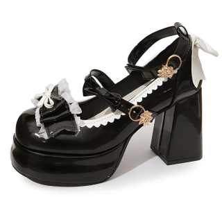 NX DOUGHNUT Chunky Heel Mary Jane Shoes Women's