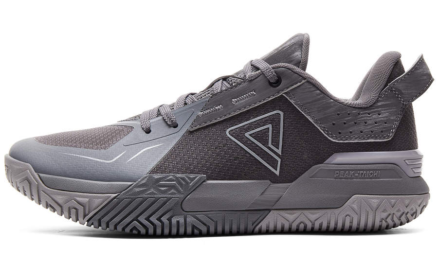 PEAK Taichi, Outfield Fighter Cushioning Abrasion Resistant Rebound Low top Basketball Shoes Men's Medium Gray