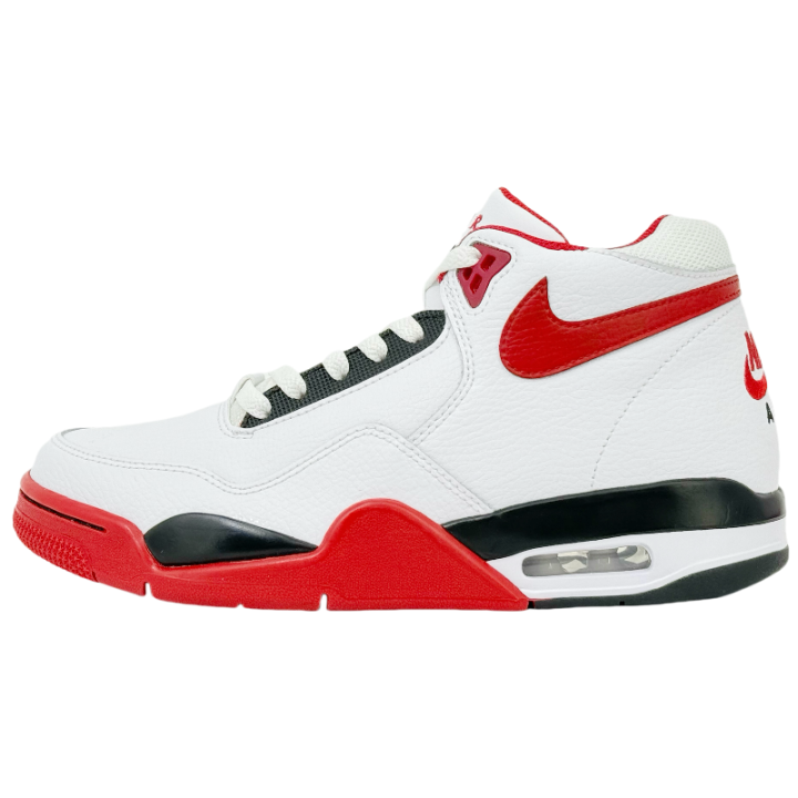 Nike Nike Flight Legacy Cushioning Slip Resistant Mid top Vintage Basketball Shoes Unisex White Red Black