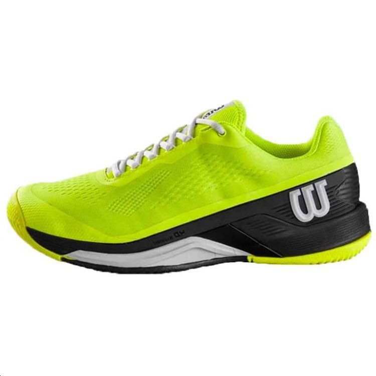 Wilson Rush Pro 4.0 Comfortable Slip Resistant Low top Tennis Shoes Men's Neon Yellow