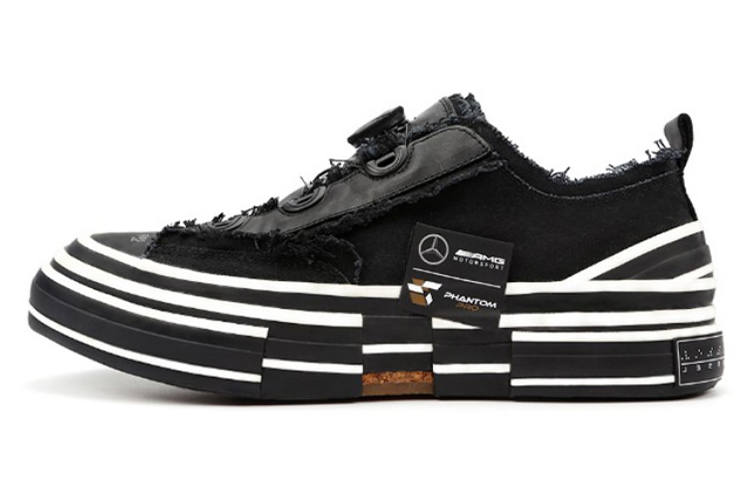XVESSEL AMG x VESSEL Low top Canvas Shoes Unisex Black