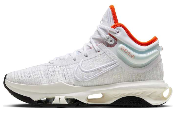 Nike Nike Air Zoom G.T. Jump 2 Mid top Basketball Shoes Unisex White Orange Black