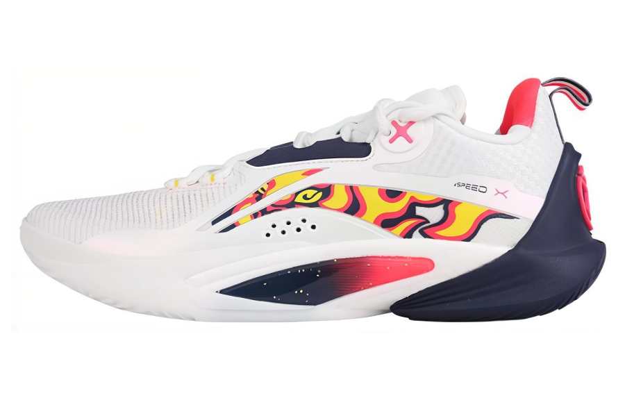 Li-Ning Li Ning Speed 10 Cushioning Slip Resistant Abrasion Resistant Breathable Low top Basketball Shoes Men's White