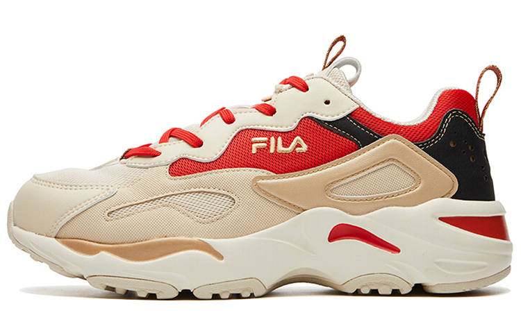 FILA Tracer Running Shoes Beige/Red Women's