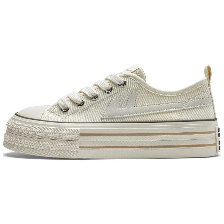 Warrior Abrasion Resistant Lightweight Height Increasing Low top Canvas Shoes Women's Beige