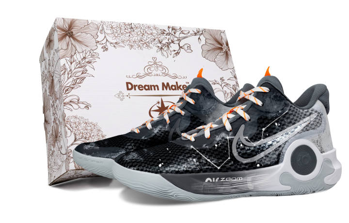Nike Nike KD Trey 5 IX Star Whisper White Box Fabric Cushioning Breathable Mid top Basketball Shoes Unisex Black